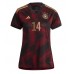 Tyskland Jamal Musiala #14 kläder Kvinnor VM 2022 Bortatröja Kortärmad